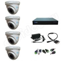 Комплект видеонаблюдения AVC 4-1 Full HD Стандарт на 4 камеры