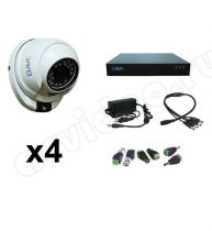 Комплект видеонаблюдения AVC 4-4 Full HD на 4 камеры