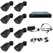 Комплект видеонаблюдения AVC 8-2 Full HD Стандарт Black на 8 камер 