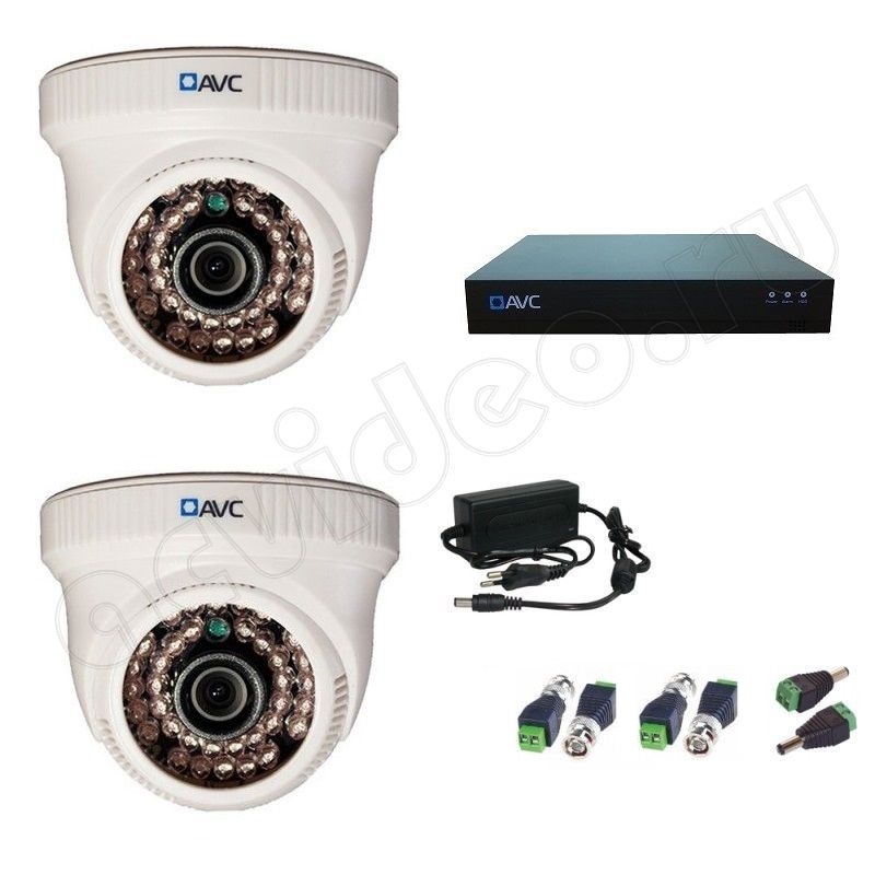 Комплект видеонаблюдения AVC 2-1 Full HD на 2 камеры