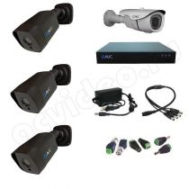 Комплект видеонаблюдения AVC 4-3 Full HD на 4 камеры