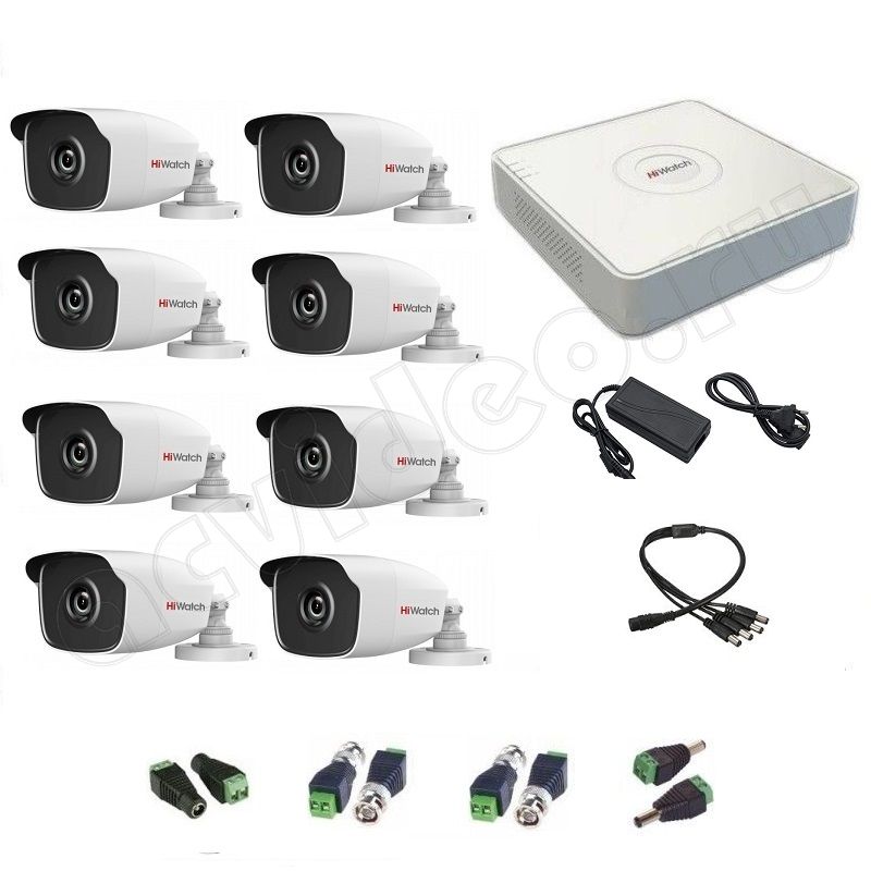 Комплект видеонаблюдения HiWatch 8-2 Full HD на 8 камер