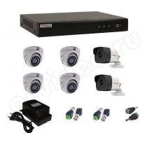 Комплект видеонаблюдения HiWatch 6-2 3Mp на 6 камер