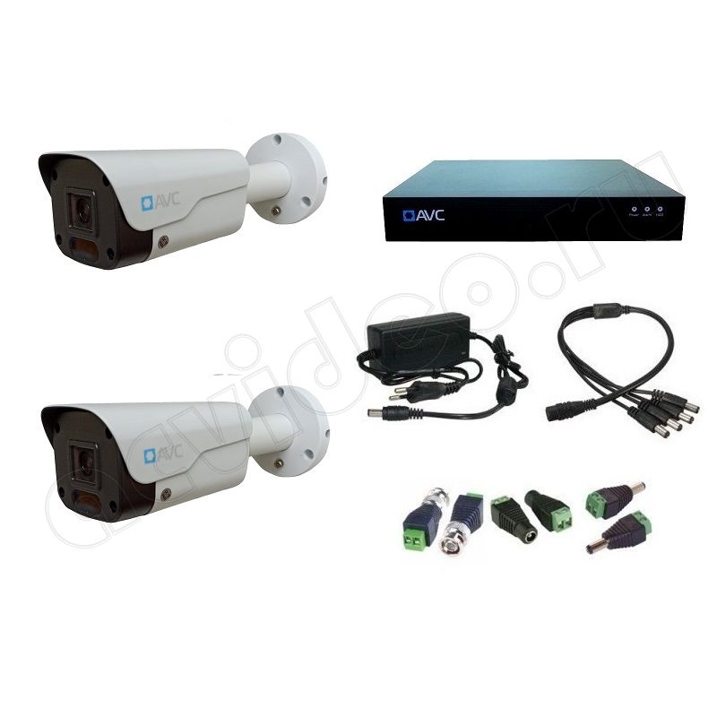 Комплект видеонаблюдения AVC 2-2 5Mp на 2 камеры