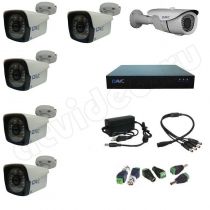 Комплект видеонаблюдения AVC 6-3 Full HD Стандарт на 6 камер