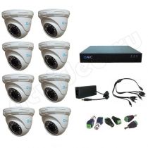 Комплект видеонаблюдения AVC 8-1 Full HD Стандарт на 8 камер