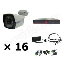 Комплект видеонаблюдения AVC 16-2 Full HD Стандарт на 16 камер
